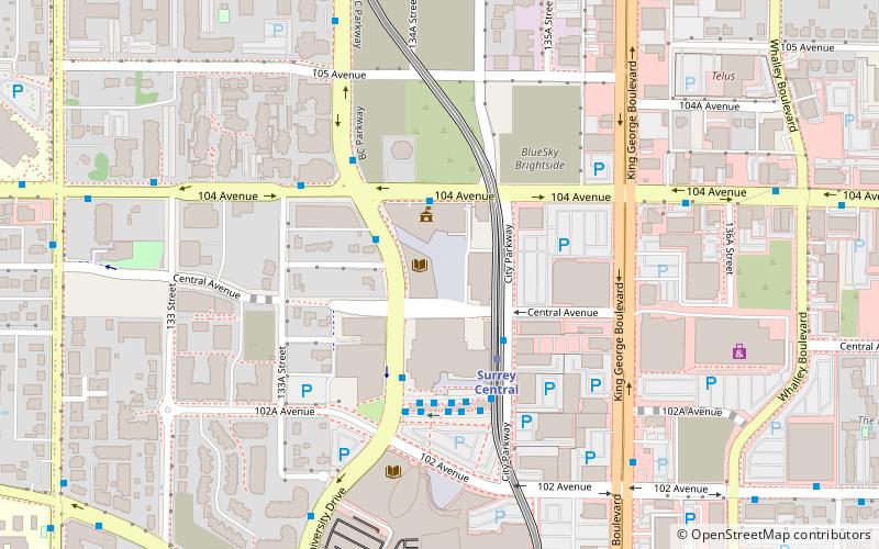 Surrey City Centre Public Library location map