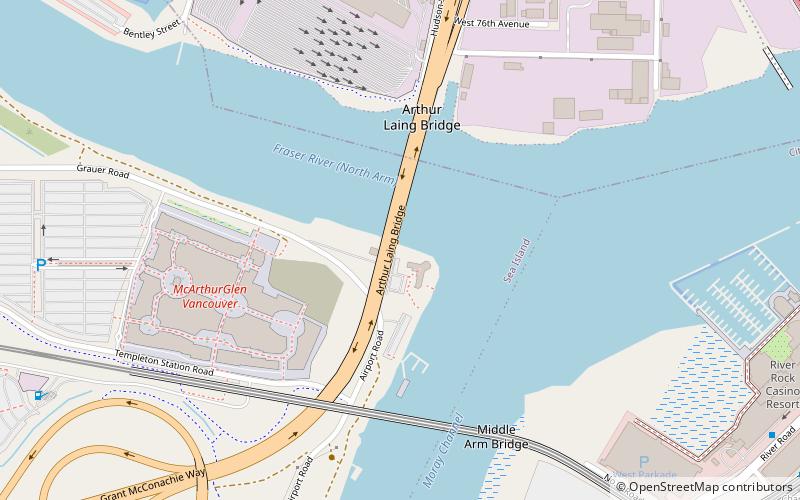 Arthur Laing Bridge location map
