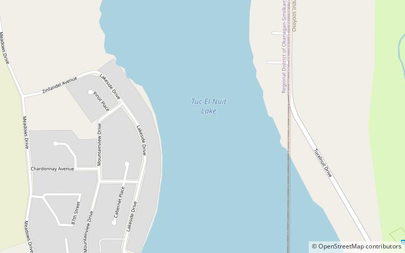 Tuc-el-nuit Lake location map