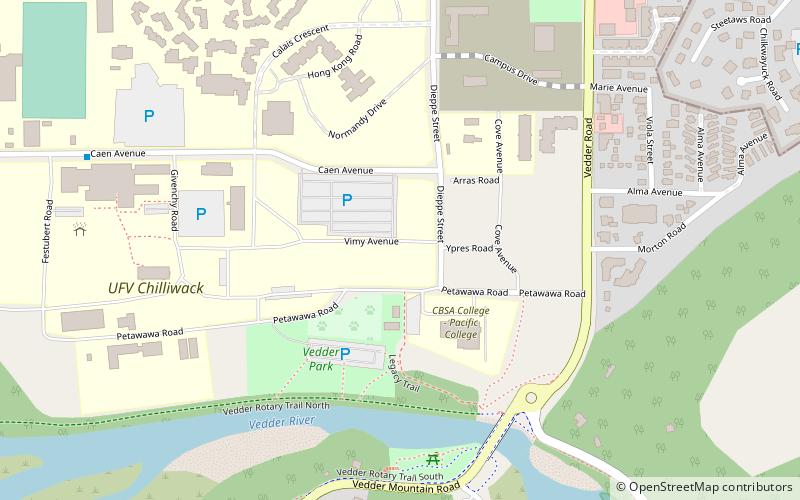 vedder crossing chilliwack location map