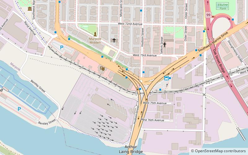 Great Marpole Midden location map