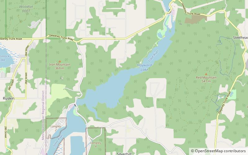 hayward lake location map
