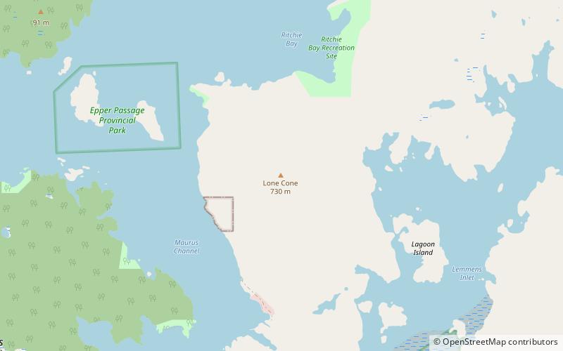 Lone Cone location map