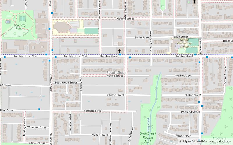 south slope burnaby location map