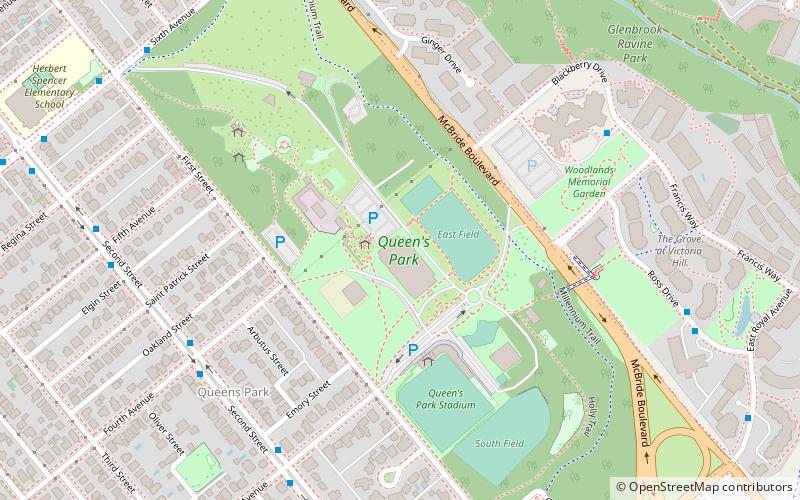 Queen's Park Arena location map