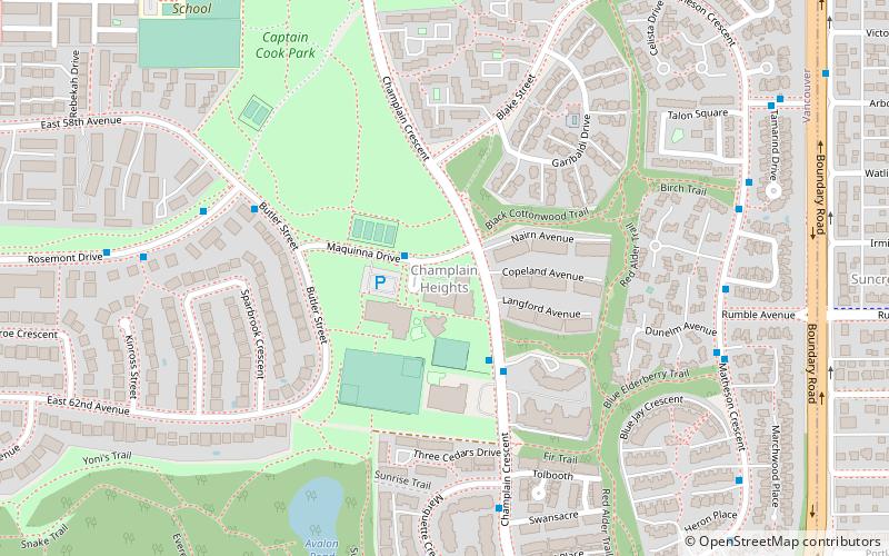 champlain heights vancouver location map