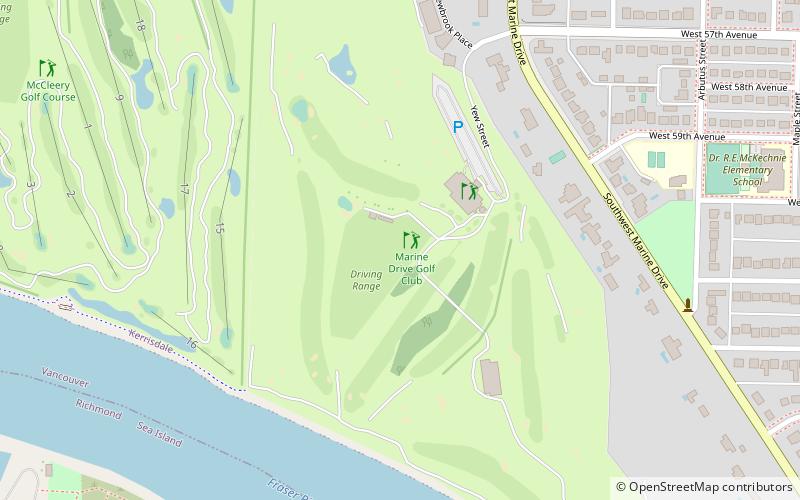 Marine Drive Golf Club location map