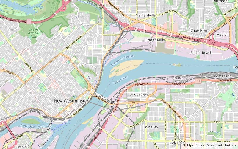 sapperton new westminster location map