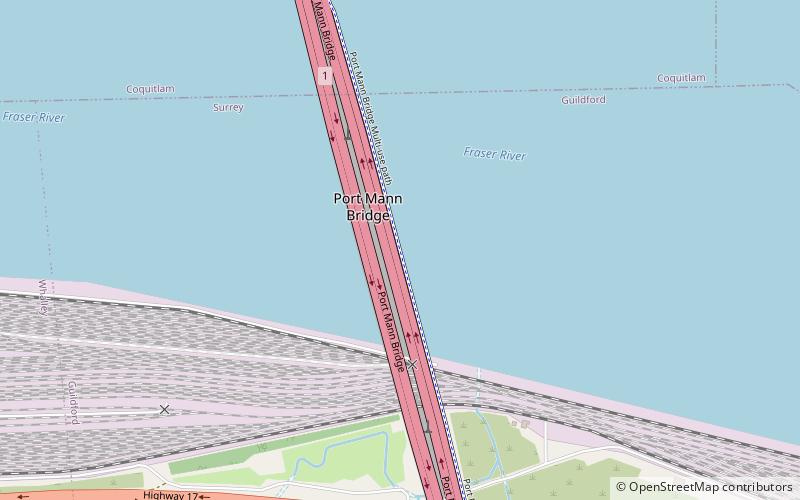 Ponts de Port Mann location map