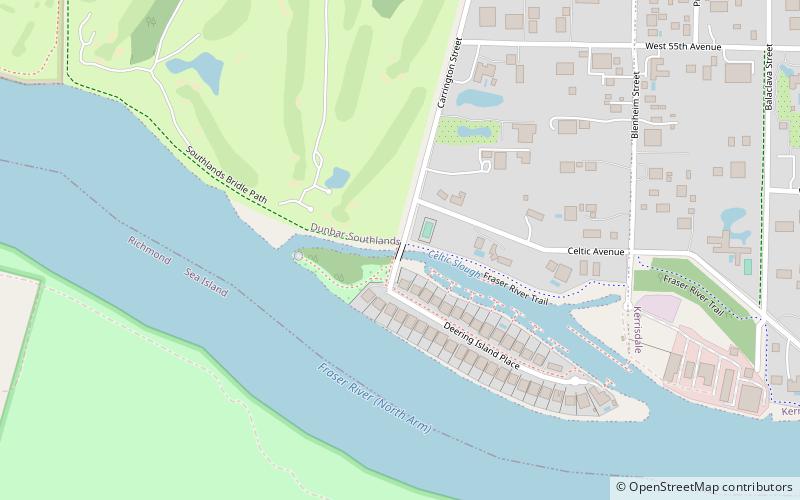 deering island bridge vancouver location map