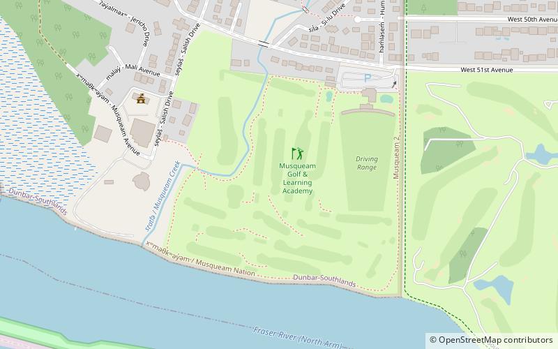 Musqueam Golf & Learning Academy location map