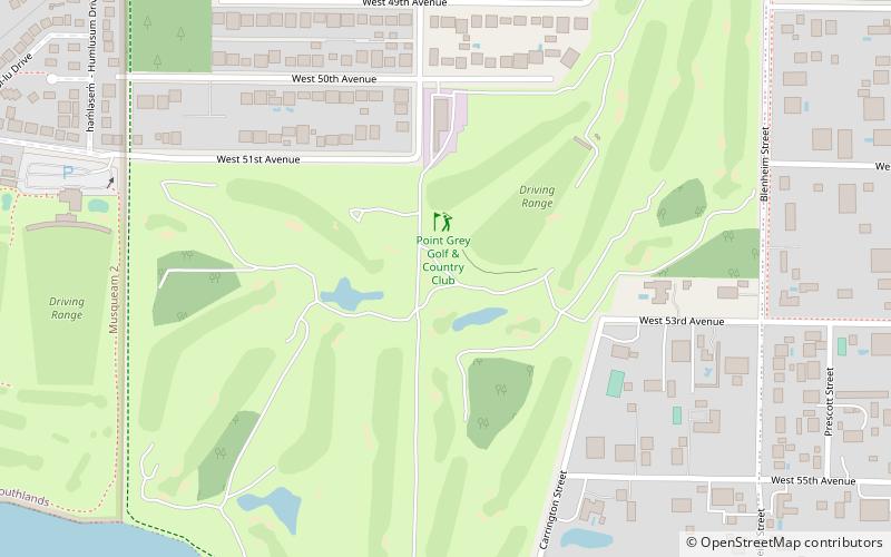 shaughnessy golf country club vancouver location map