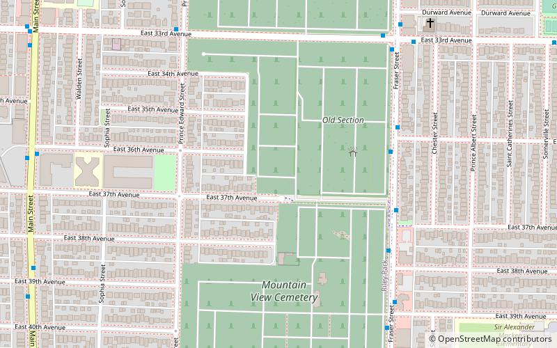 Mountain View Cemetery location map