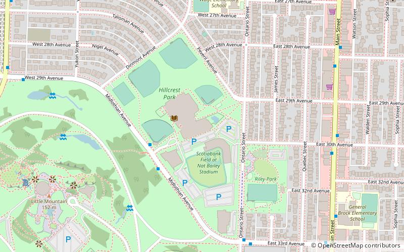 Hillcrest Park location map