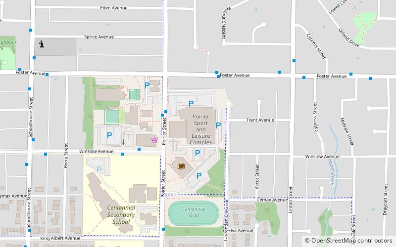 Poirier Sport & Leisure Complex location map