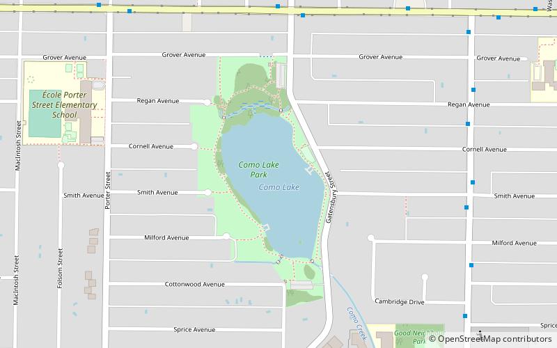 Como Lake Park location map