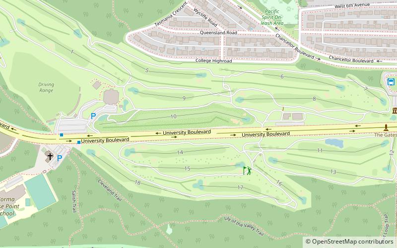 University Golf Club location map