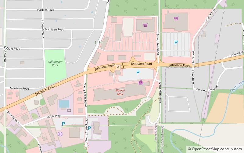 Alberni Mall location map