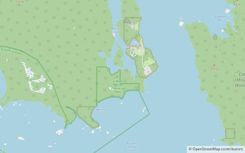 Gibson Marine Provincial Park location map