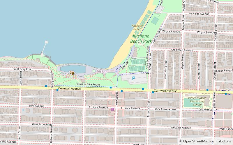 Kits Beach location map