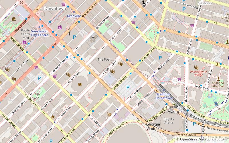 Queen Elizabeth Theatre location map