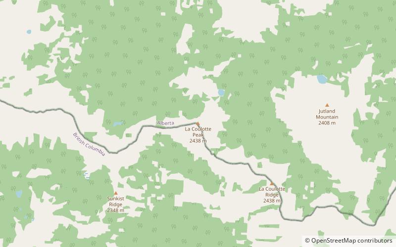 La Coulotte Peak location map