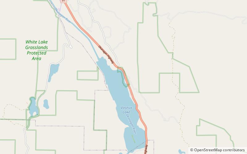 Vaseux Lake Provincial Park location map