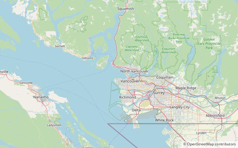 Baie Burrard location map