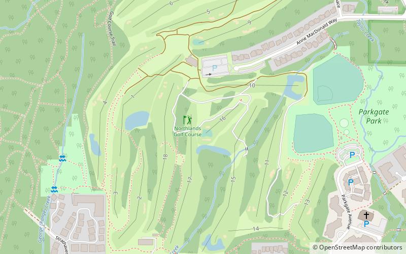 Northlands Golf Course location map
