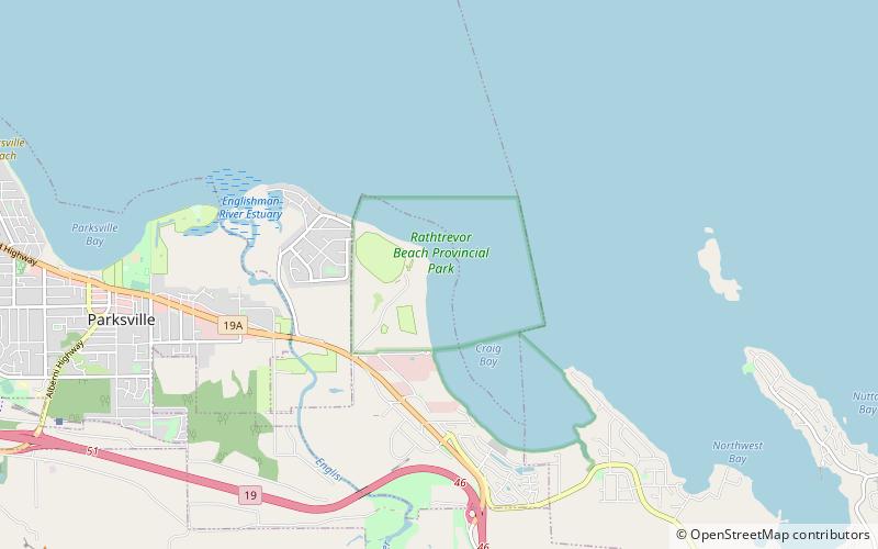 Park Prowincjonalny Rathtrevor Beach location map
