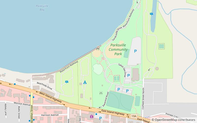 Parksville Community Park & Beach location map