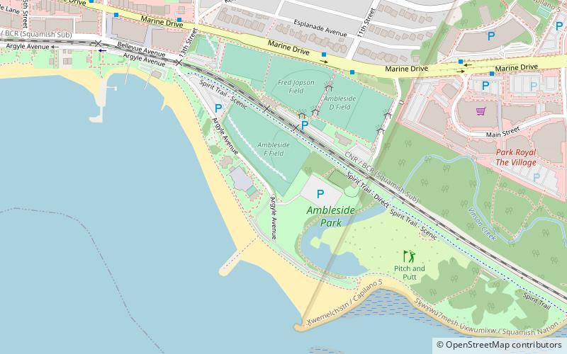 ambleside park vancouver location map