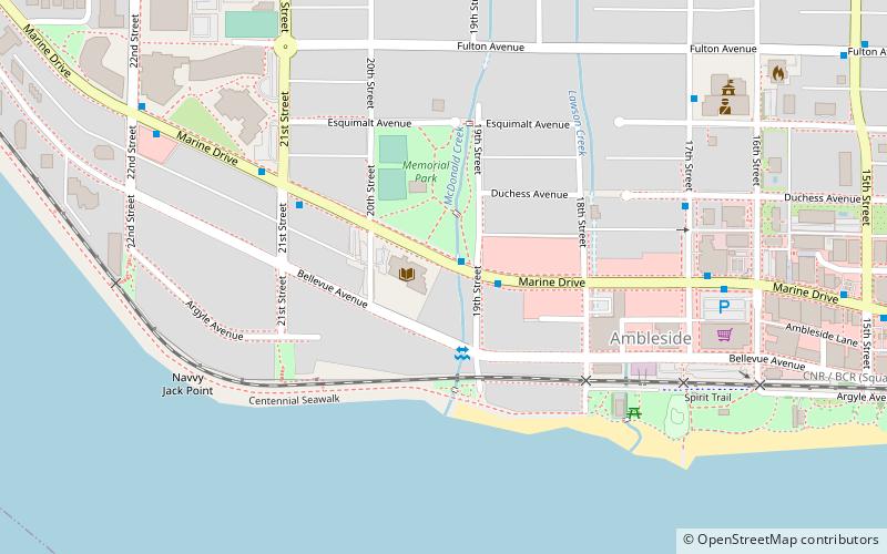 West Vancouver Memorial Library location map