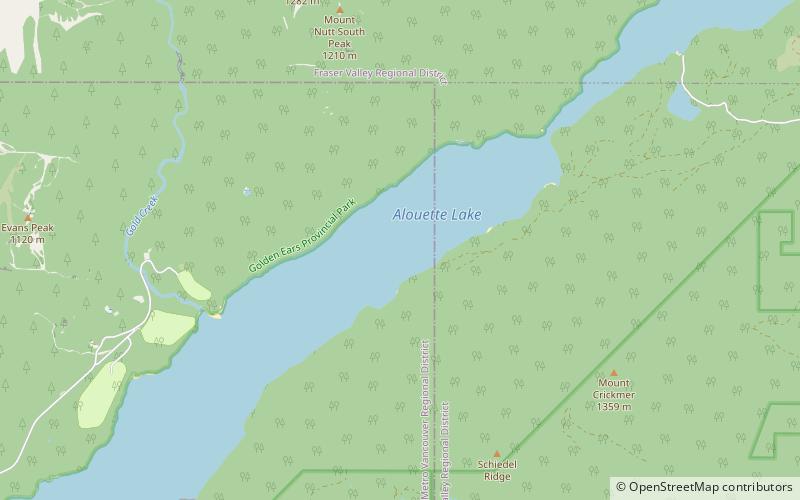 Alouette Lake location map