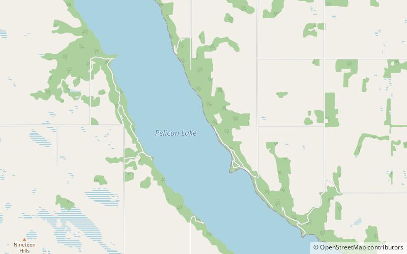 Pelican Lake location map