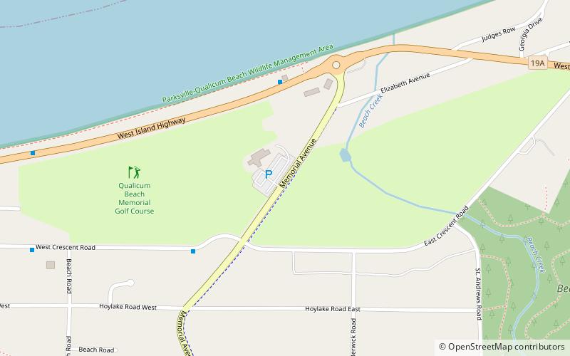 Qualicum Beach Memorial Golf Course location map