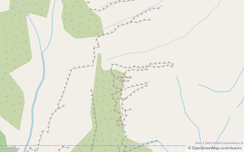 Edge Peak location map