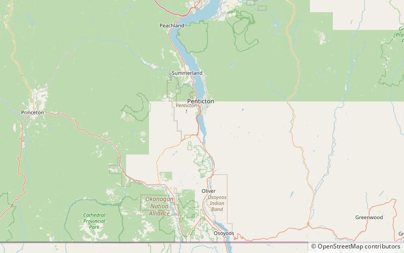 Skaha Lake location map