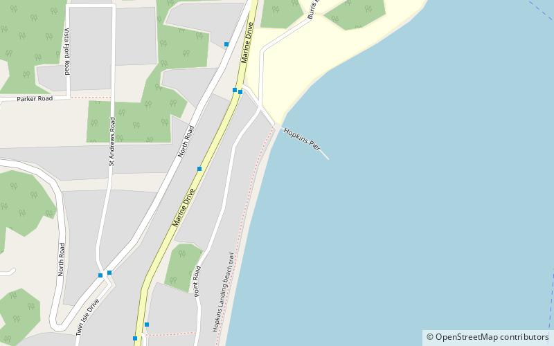 hopkins beach location map