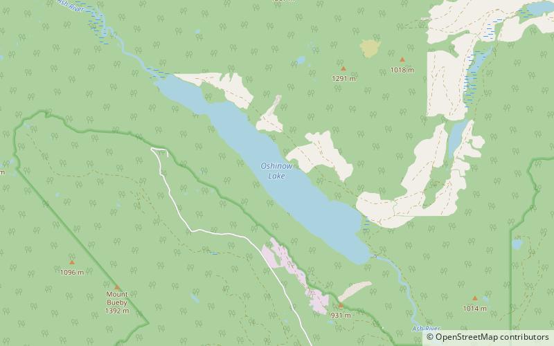 Oshinow Lake location map