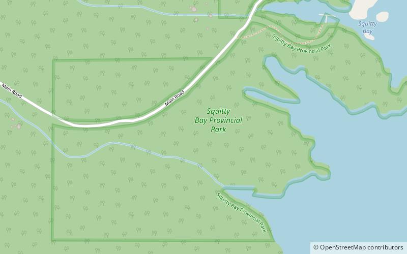 Squitty Bay Provincial Park location map