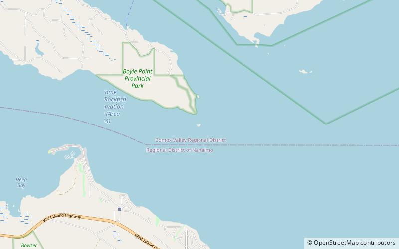 Chrome Island lighthouse location map