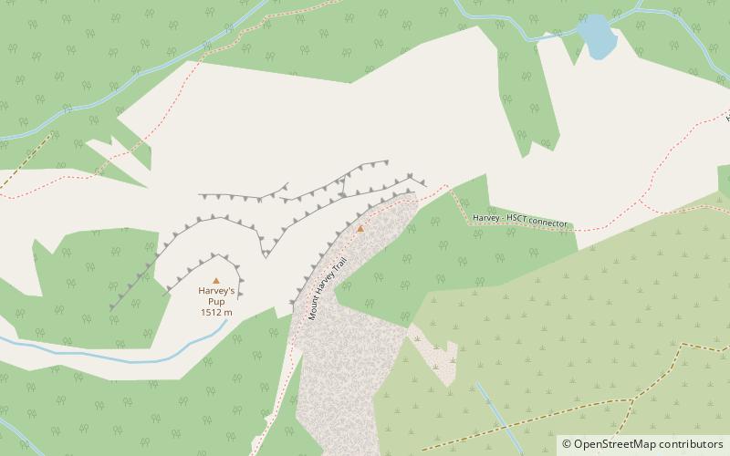 Mount Harvey location map