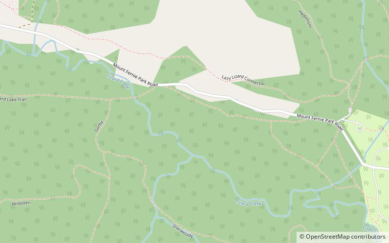 park prowincjonalny mount fernie location map