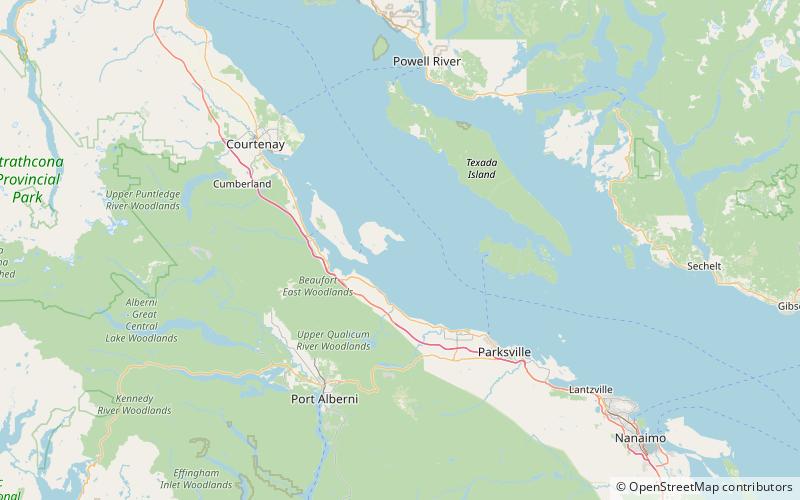 Helliwell Provincial Park location map