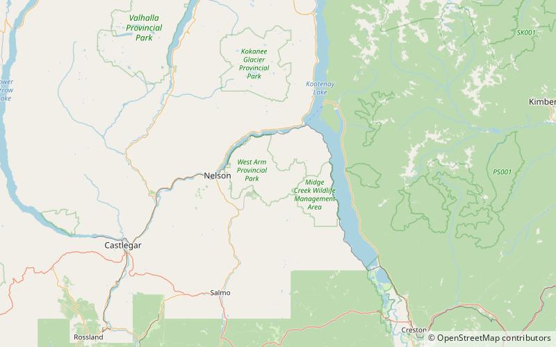 district regional de kootenay boundary location map