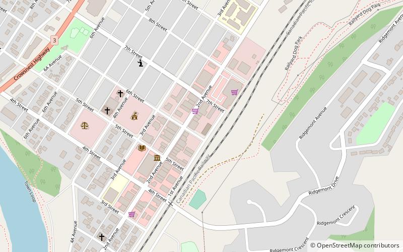 The Fernie Arts Station location map