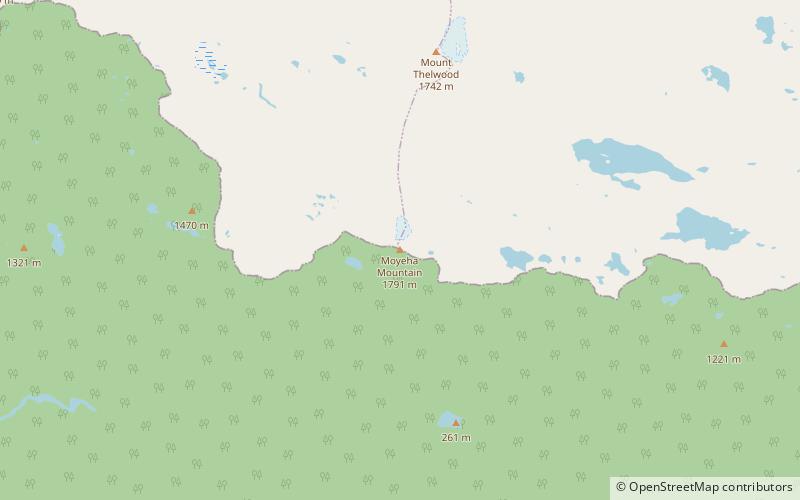 moyeha mountain location map