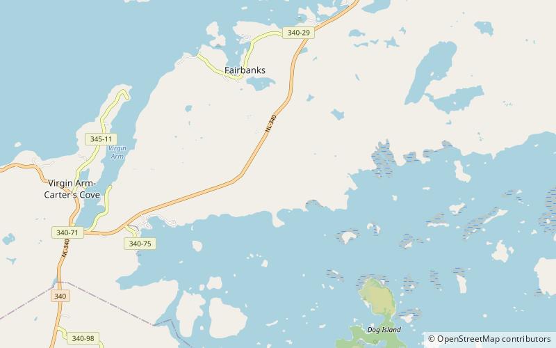 parc provincial de dildo run new world island location map