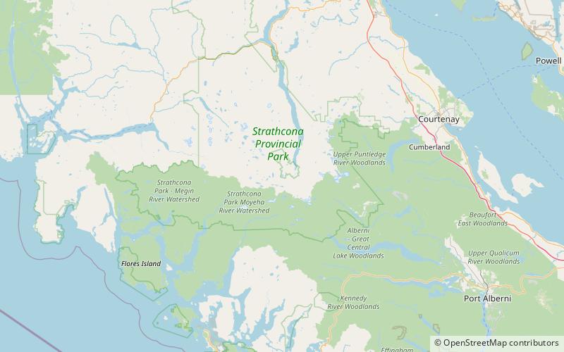 mount myra parque provincial strathcona westmin location map